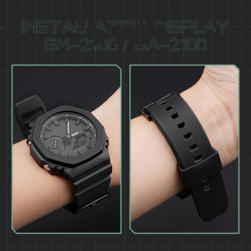 NEW Rubber Watch Strap for Cas - Casio Watch G-Shock Ga-2100 review and price