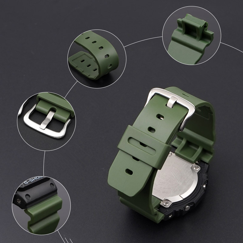 16mm Silicone Rubber Watch Ban - Casio Watch G-Shock Ga-2100 review and price