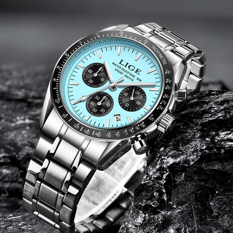 LIGE Top Brand Luxury New Men  - Luxury Watch Magazine review and price