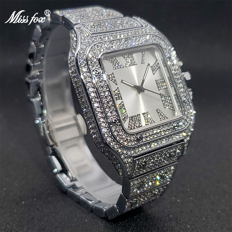 MISSFOX Square Watches For Men - Luxury Watch Iceberg review and price